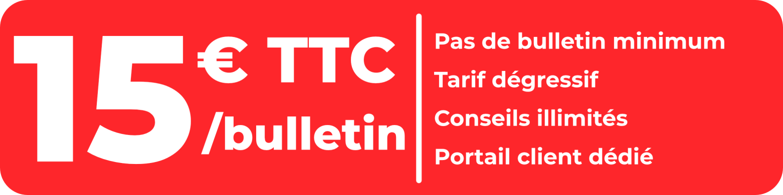Bandeau Prix bulletins de paie